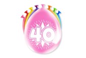 Paperdreams Ballons Chiffres - 40 ans 8 pièces 30cm