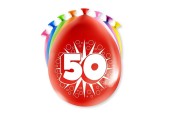 Paperdreams Ballons Chiffres - 50 ans 8 pièces 30cm