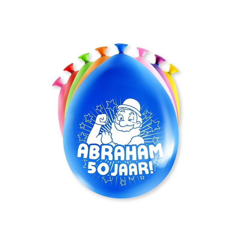 Paperdreams Cijfer Ballonnen - Abraham 8 stuks 30cm