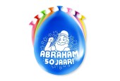 Paperdreams Cijfer Ballonnen - Abraham 8 stuks 30cm