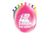 Paperdreams Cijfer Ballonnen - Sarah 8 stuks 30cm