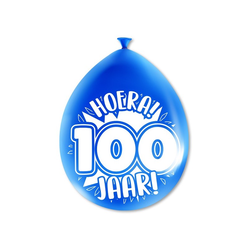 Paperdreams Ballons Chiffres - 100 ans 8 pièces 30cm