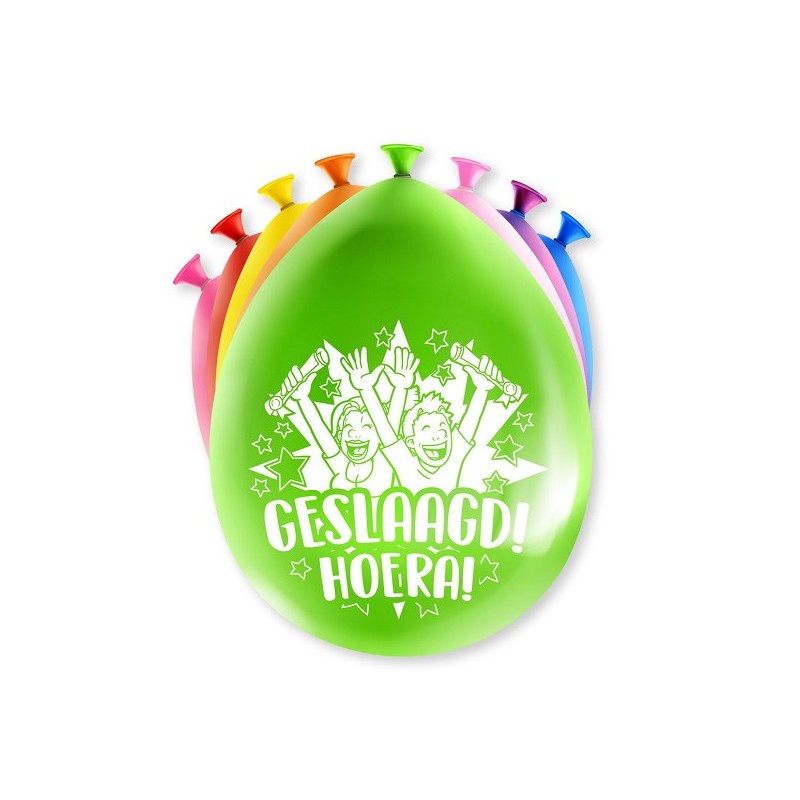 Paperdreams Party Ballonnen - Geslaagd 8 stuks 30cm