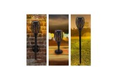Torche de jardin LED Flamme solaire 78cm
