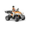 Bruder Quad avec pilote orange/blanc échelle : 1:16