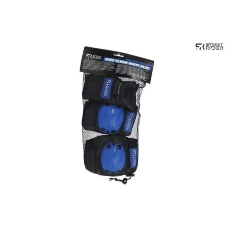 Set de protection pour rollers en ligne 6 pièces bleu/noir petit