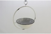 Plantenschaal hangend 41x31x48cm wit