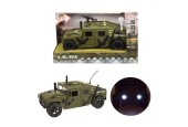 Toi Toys Friction voiture blindée camouflage 1:16 avec lumière et son