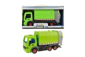 Toi Toys Frictie vuilniswagen groen 33cm in opendoos