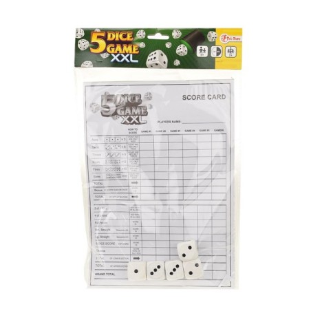 Toi Toys XXL-Yahtzee Met 5 Dobbelstenen