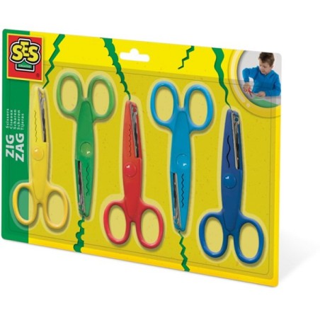 Six ciseaux Zigzag