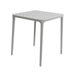 Table Porto plastique 65x65x70cm gris