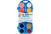 Carioca waterverf 12 kleuren met kwast Ø30mm