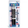 Carioca 2 marqueurs pour tableau blanc noir sur blister 6.0mm