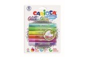 Carioca Glitterlijm neon op blister 6x10,5ml
