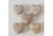 Boltze Home Hart steen met tekst 8x4cm