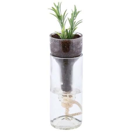 Pot de fleurs Esschert Design Bottle avec réservoir d'eau Ø7,5x21cm (hors plante)