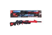 Toi Toys Fusil militaire noir/rouge avec 6 flèches en mousse
