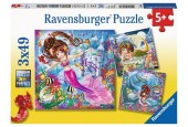 Ravensburger puzzel Betoverende Zeemeerminnen 3x49 stukjes