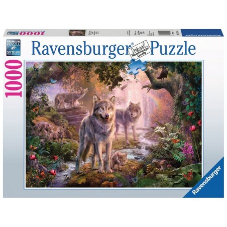 Ravensburger puzzel Wolvenfamilie In De Zomer 1000 stukjes