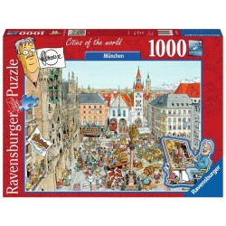 Ravensburger puzzle Fleroux - Munich, villes du monde 1000 pièces