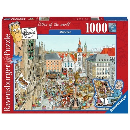 Ravensburger puzzle Fleroux - Munich, villes du monde 1000 pièces