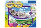 Ravensburger Peinture par numéros Chatons dans le hamac