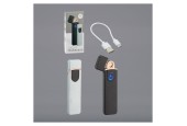 Elektrische oplaadbare aansteker met gloeispiraal 2x8cm in giftbox