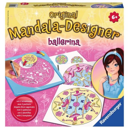 Ravensburger Midi Mandala-Designer Ballerina met 2 sjablonen