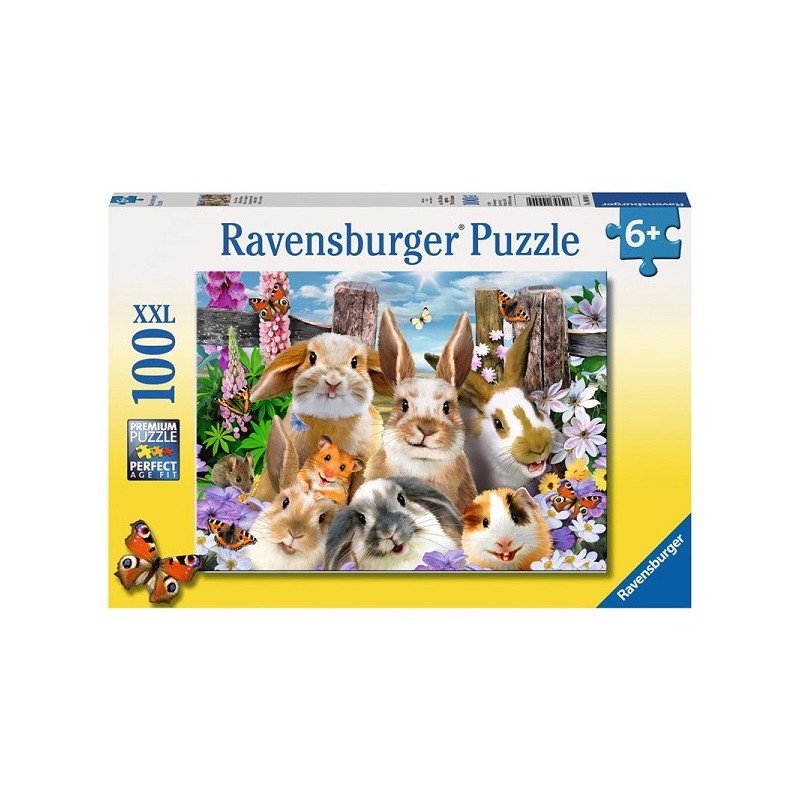 Ravensburger XXL puzzel Knaagdieren selfie 100 stukjes