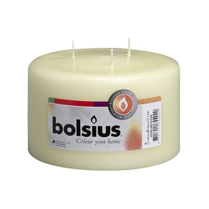 Bougie mammouth Bolsius 100/150 mm ivoire