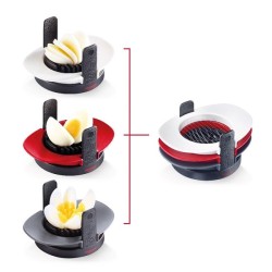 Westmark Eier- Mozzarellasnijder Met 3 Inzetten 14x10,2x7,5cm Kunststof/RVS