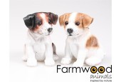 Farmwood Animals Statue de jardin Chien Jack Russel chiot polystone 16cm