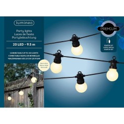 Lumineo LED feestverlichting starterkit warm wit 9,5 meter 20L koppelbaar