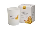 Bolsius Accents Bougie parfumée en verre une touche de soleil 92/76