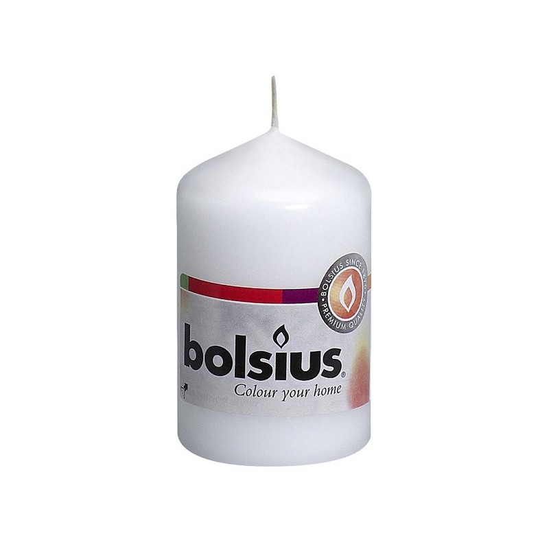Bougie pilier Bolsius 80/48 blanc