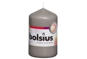 Bougie pilier Bolsius 80/48 gris chaud