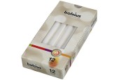 Bougie gothique Bolsius 245/24 boîte de 12 pièces blanc