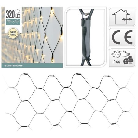 Filet lumineux 320L 300x150cm blanc chaud extérieur