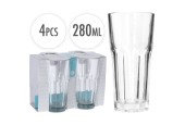 Excellent Houseware Ensemble de verres à boire 4 pièces 280ml