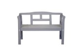 Banc de jardin Friesenbank bois de pin FSC 113x40x75cm gris