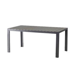 Jersey Tuintafel aluminium / polywood 160x90cm grijs