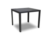 Jersey Table de jardin aluminium / polywood 90x90xh74cm anthracite