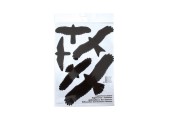 BSI Autocollants oiseaux 5 pièces 14-27cm