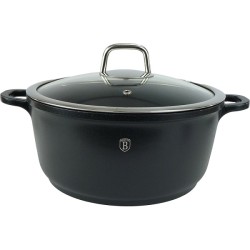 Poêle BerlingerHaus 20 cm avec couvercle en verre Granit Diamond Line