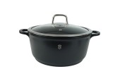BerlingerHaus pan 20cm met glasdeksel granit diamond line