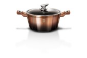 BerlingerHaus pan glasdeksel 20cm Metallic line Rose Gold Noir Collection