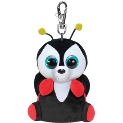 Lumo Stars Peluche Coccinelle Leppis avec clip 8,5 cm porte-clés