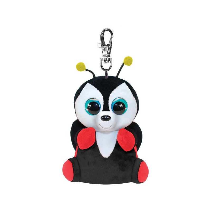 Lumo Stars Peluche Coccinelle Leppis avec clip 8,5 cm porte-clés
