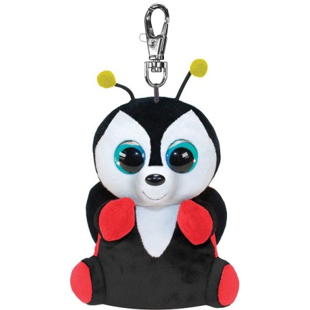 Lumo Stars Peluche Coccinelle Leppis avec clip 8,5 cm porte-clés
